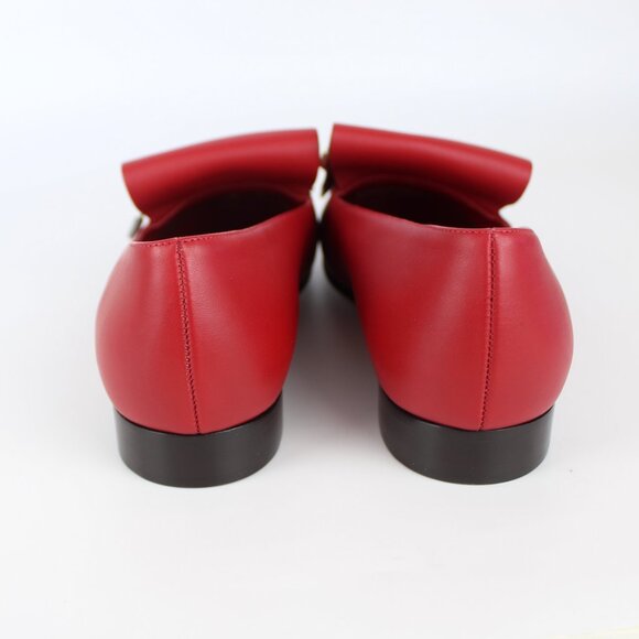 NEW VALENTINO GARAVANI Rockstud Fringed Leather Loafers, EU 37.5 Red, New in Box - Picture 8 of 16